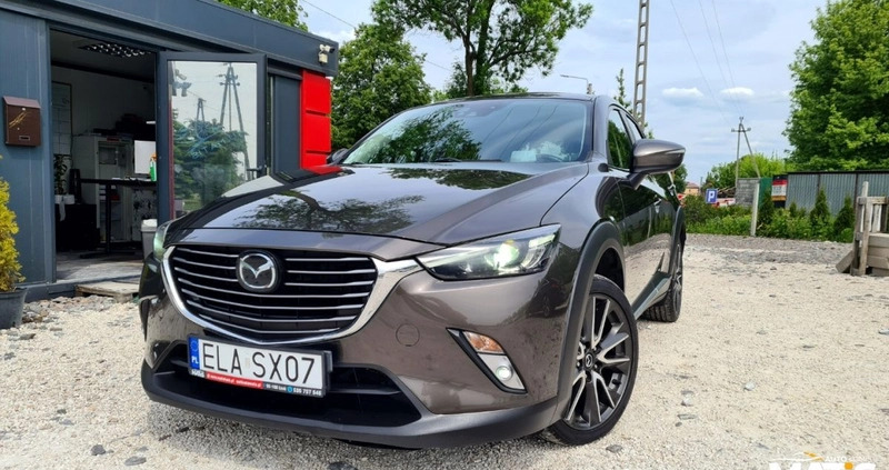 Mazda CX-3 cena 59900 przebieg: 209000, rok produkcji 2016 z Łowicz małe 781